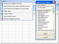 Excel Access Import, Export & Convert Software screenshot